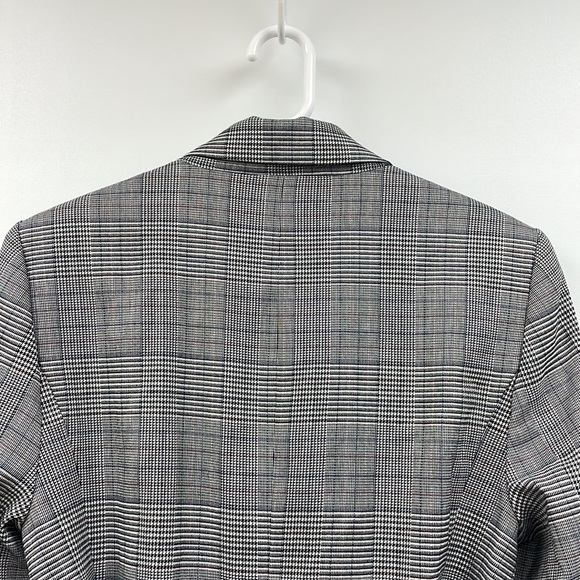 Laundry by Shelli Segal Houndstooth Plaid Double Breasted Longline Blazer 12 - Picture 7 of 12
